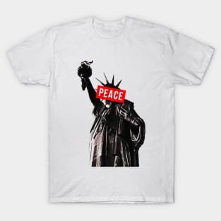 Statue of Liberty // PEACE design T-Shirt